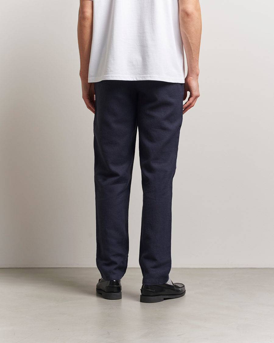 Herr | Byxor | LES DEUX | Patrick Linen Pants Navy