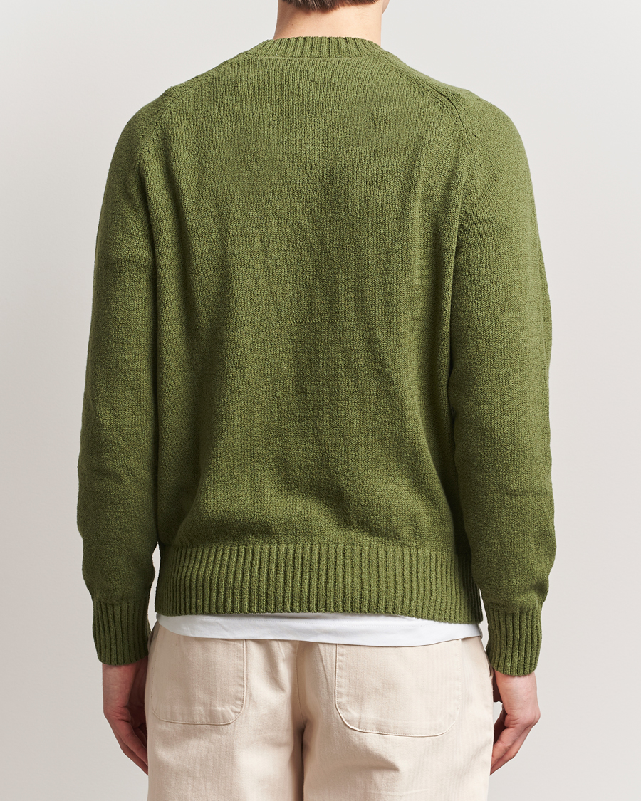 Herr | Tröjor | LES DEUX | Brad Knitted Roundneck Chive Green