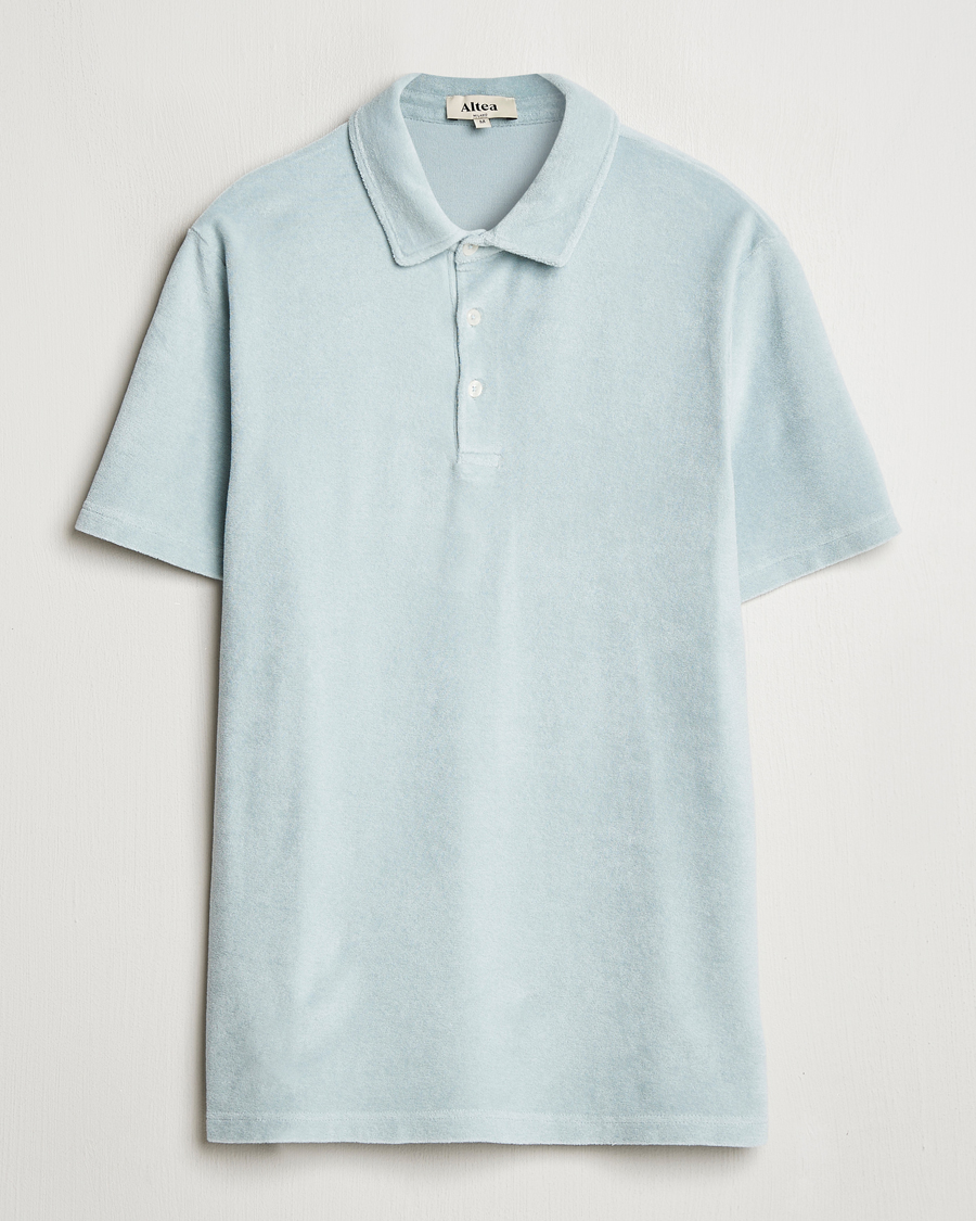 Herr | Pikéer | Altea | Terry Cotton Polo Teal