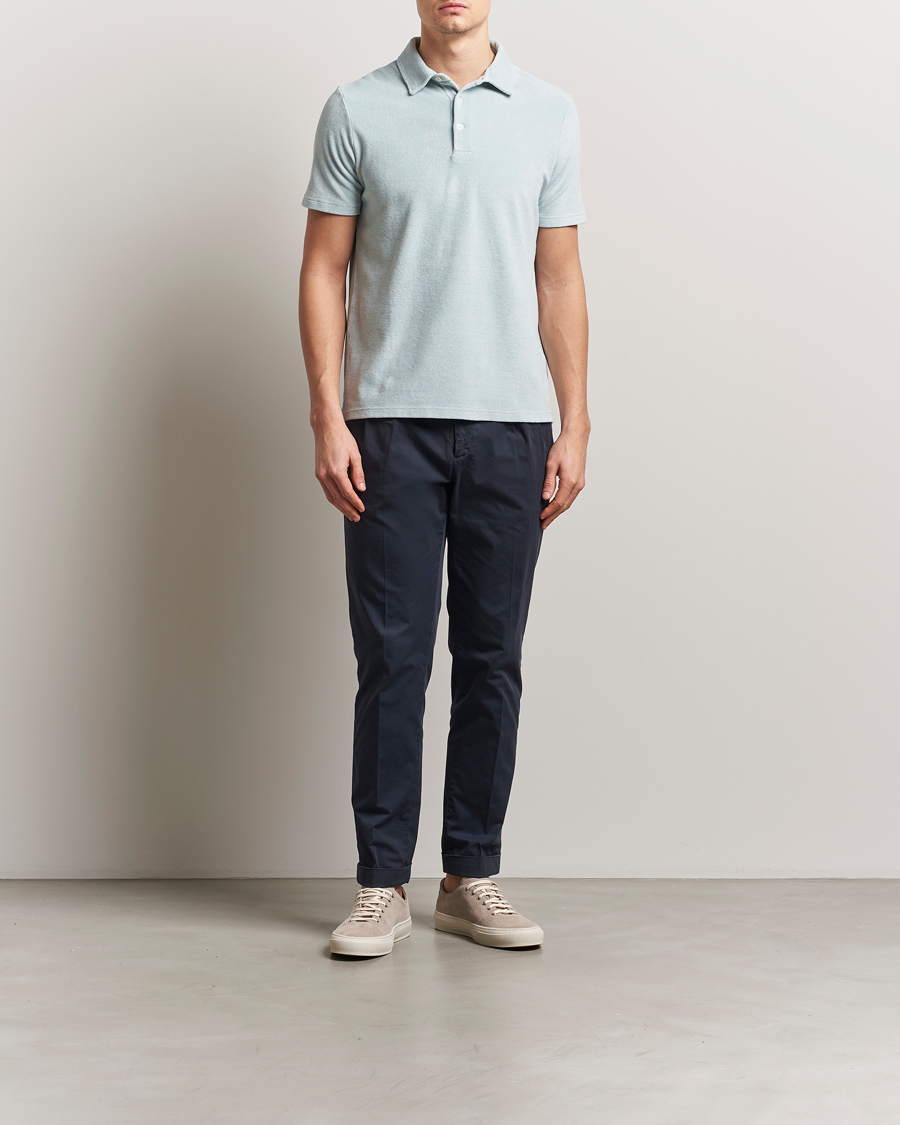 Herr | Pikéer | Altea | Terry Cotton Polo Teal