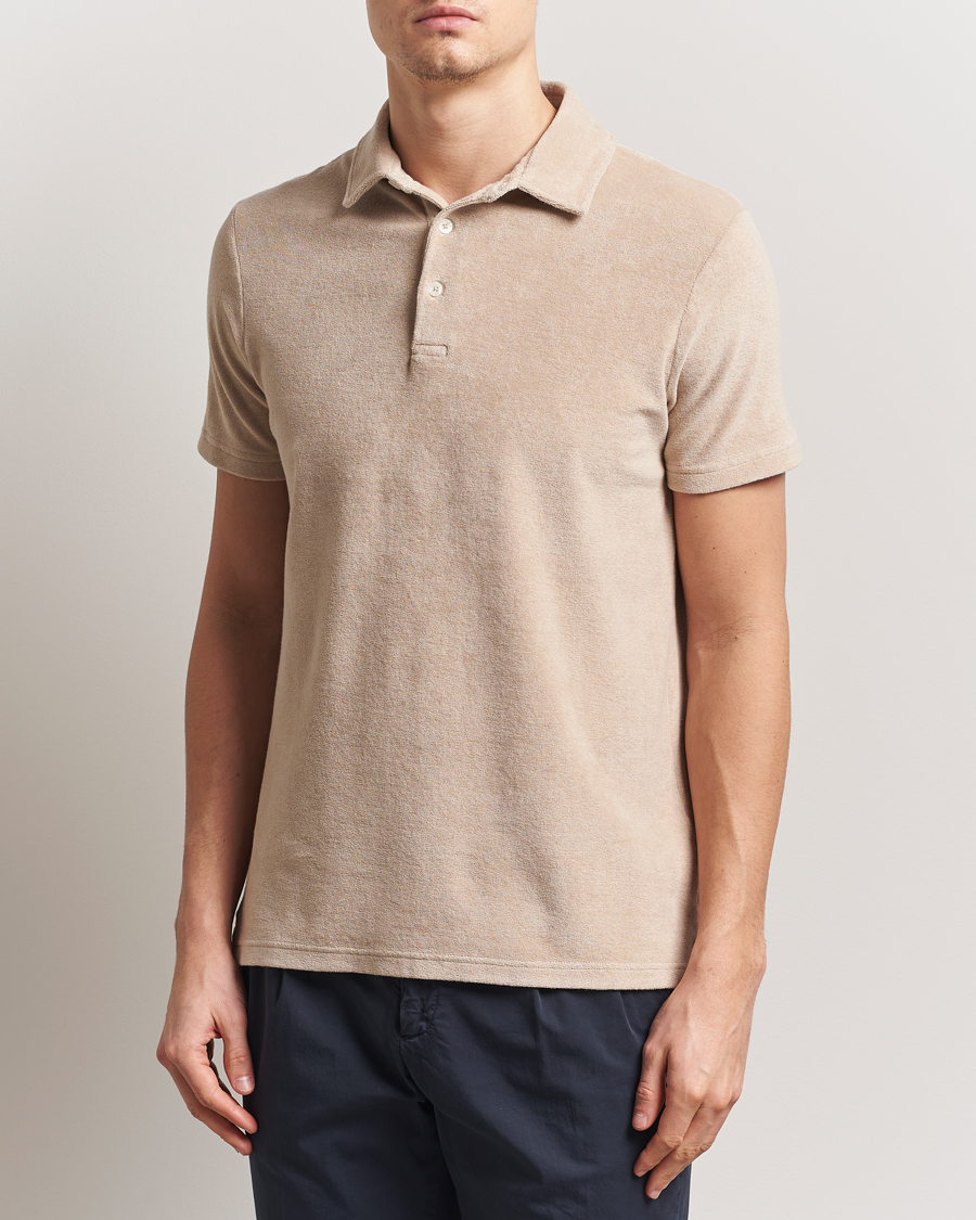 Herr | Pikéer | Altea | Terry Cotton Polo Beige
