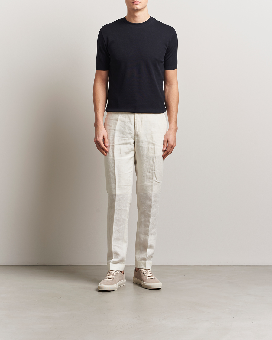 Herr | T-Shirts | Altea | Jersey Piquet T-Shirt Navy