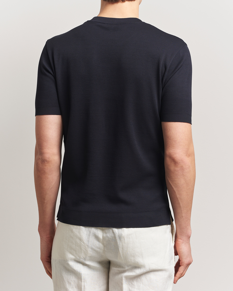 Herr | T-Shirts | Altea | Jersey Piquet T-Shirt Navy