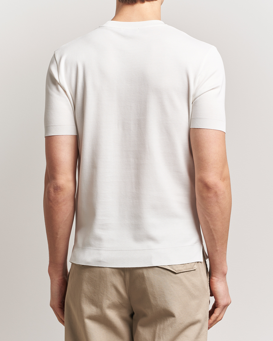 Herr | T-Shirts | Altea | Jersey Piquet T-Shirt Off White