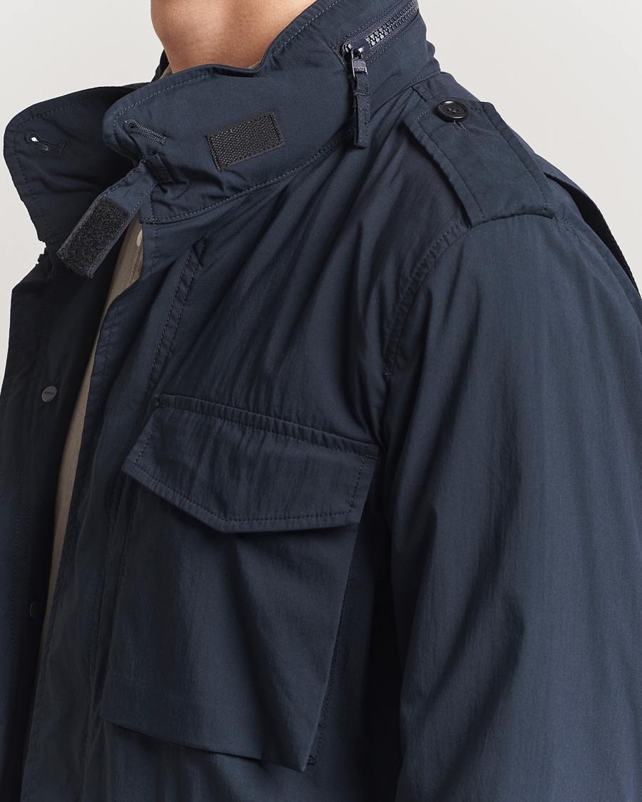 Herr | Jackor | Aspesi | Lightweight Cotton Field Jacket Navy