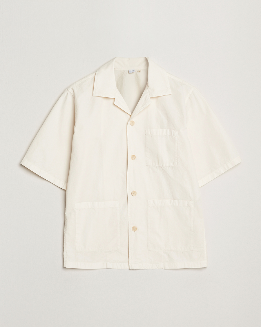 Herr | Skjortor | Aspesi | Short Sleeve Utility Shirt Light Beige