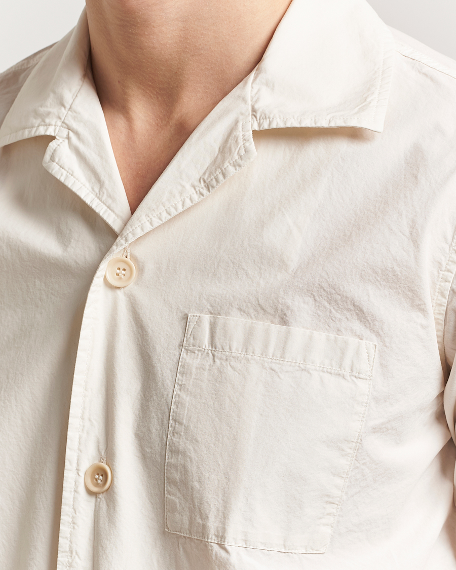 Herr | Skjortor | Aspesi | Short Sleeve Utility Shirt Light Beige