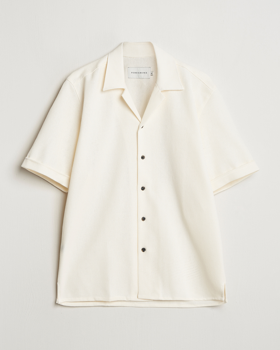 Herr | Skjortor | Peregrine | Quay Cuban Collar Shirt White