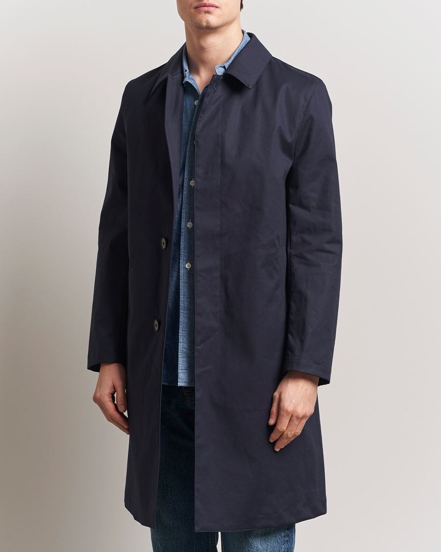 Herr | Jackor | Mackintosh | Dunkeld Car Coat Navy