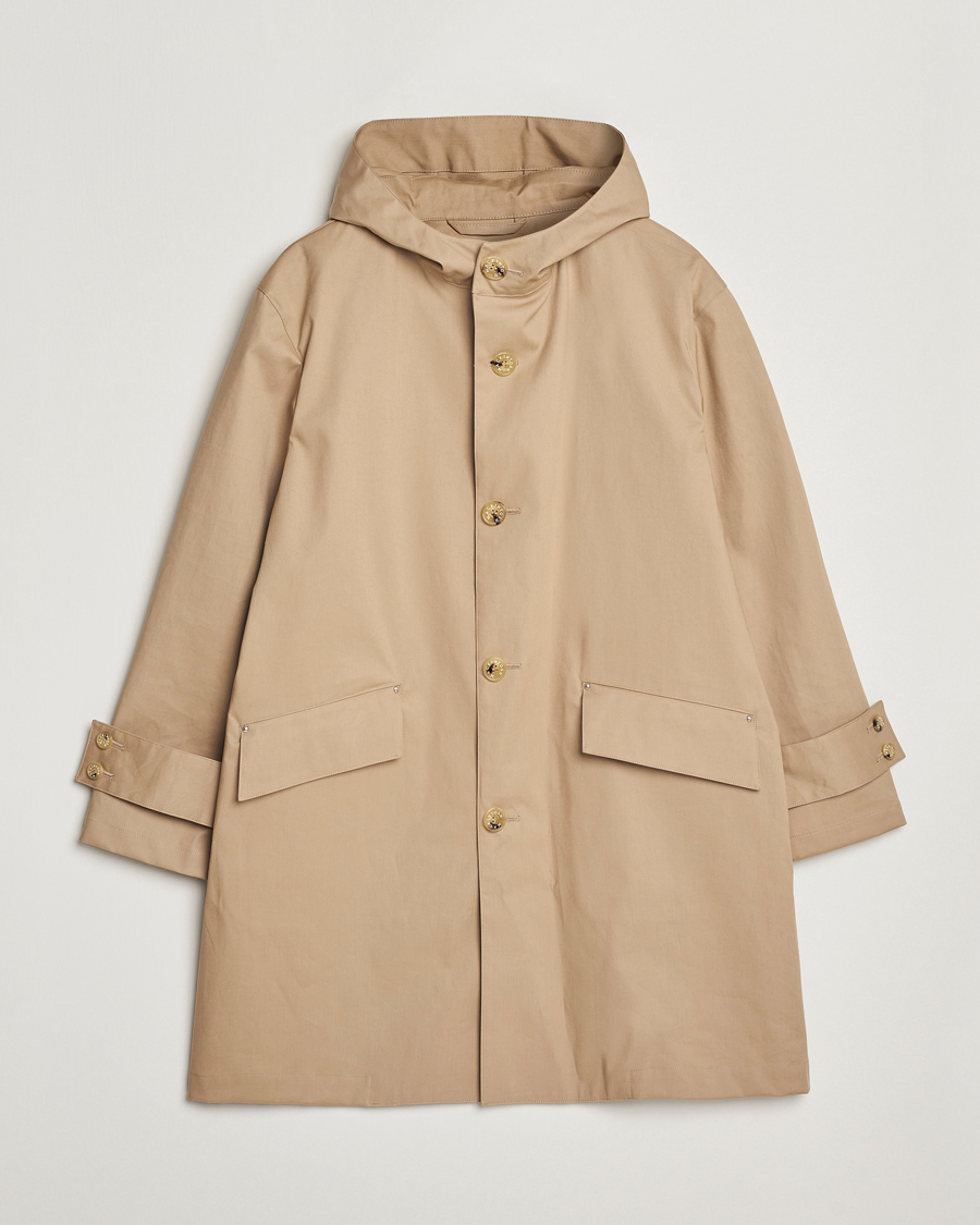 Herr | Jackor | Mackintosh | Humbie GTS Hooded Car Coat Fawn
