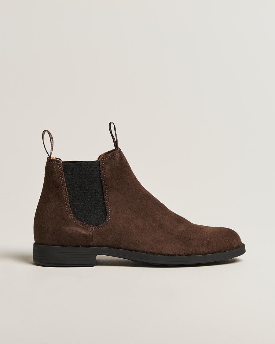 Herr | Kängor | Blundstone | 2391 Dress Ankle Suede Chelsea Boot Brown