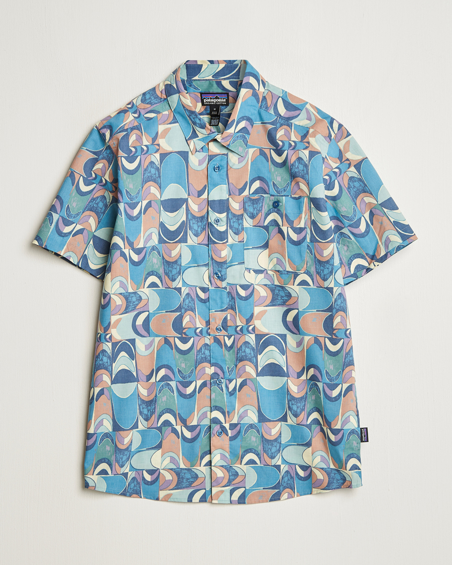 Herr | Skjortor | Patagonia | Go To Short Sleeve Shirt Still Blue