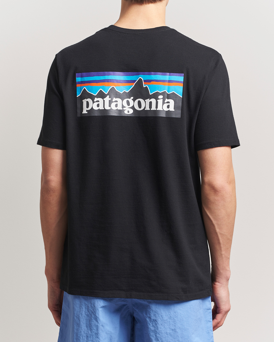 Herr | T-Shirts | Patagonia | P-6 Logo T-Shirt Black