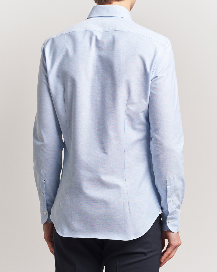 Herr | Skjortor | Mazzarelli | Soft Oxford Button Down Shirt Light Blue