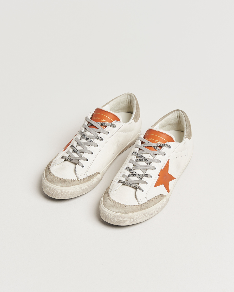Herr | Sneakers | Golden Goose | Super-Star Sneakers White/Orange