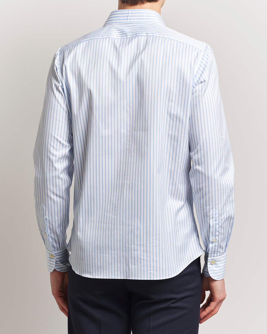 Herr | Skjortor | Finamore Napoli | Porto Popover Shirt Light Blue