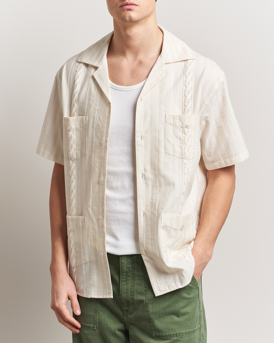 Herr | Skjortor | Drôle de Monsieur | Cuban Shirt Ecru