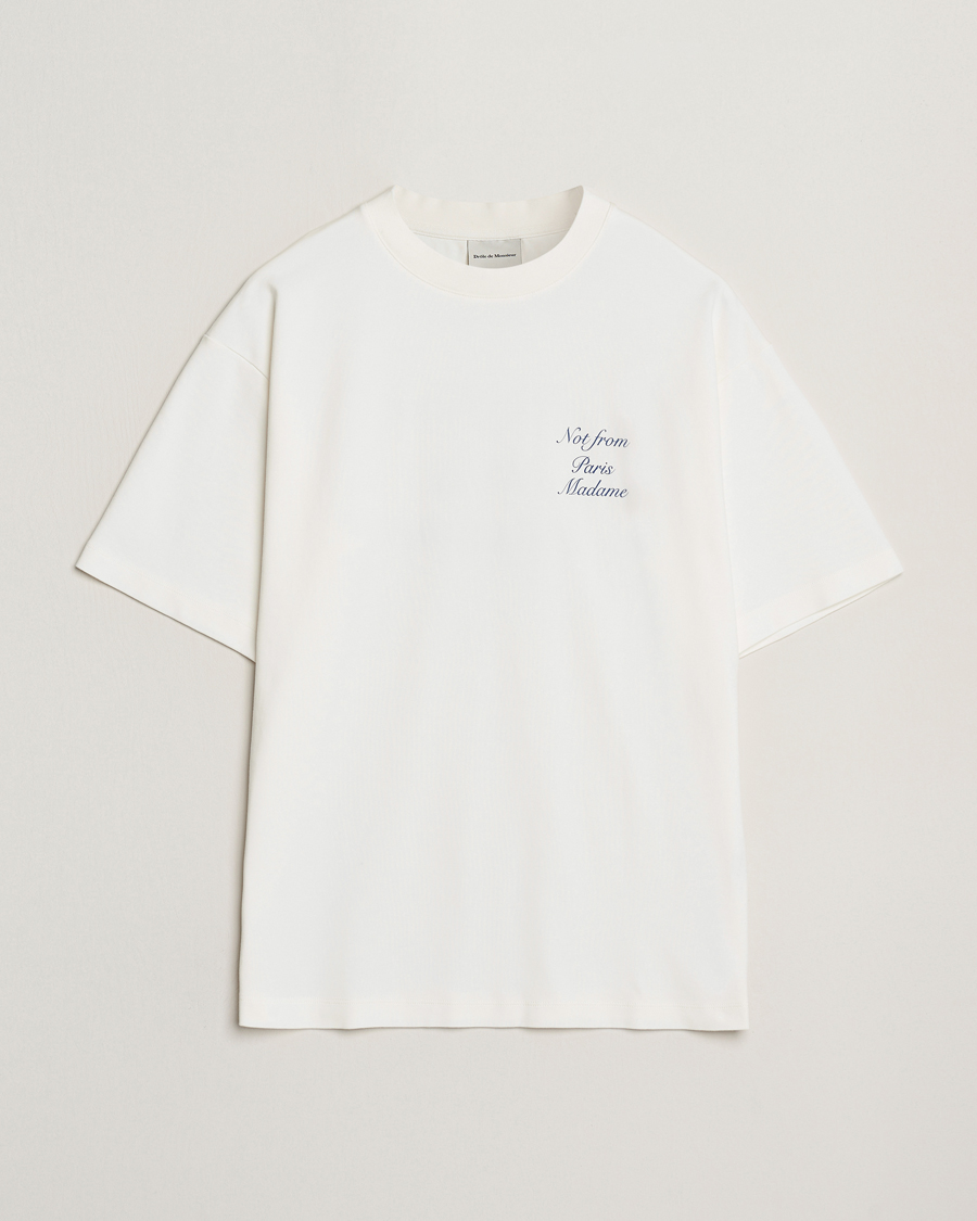 Herr | T-Shirts | Drôle de Monsieur | Slogan Cursive T-Shirt Off White