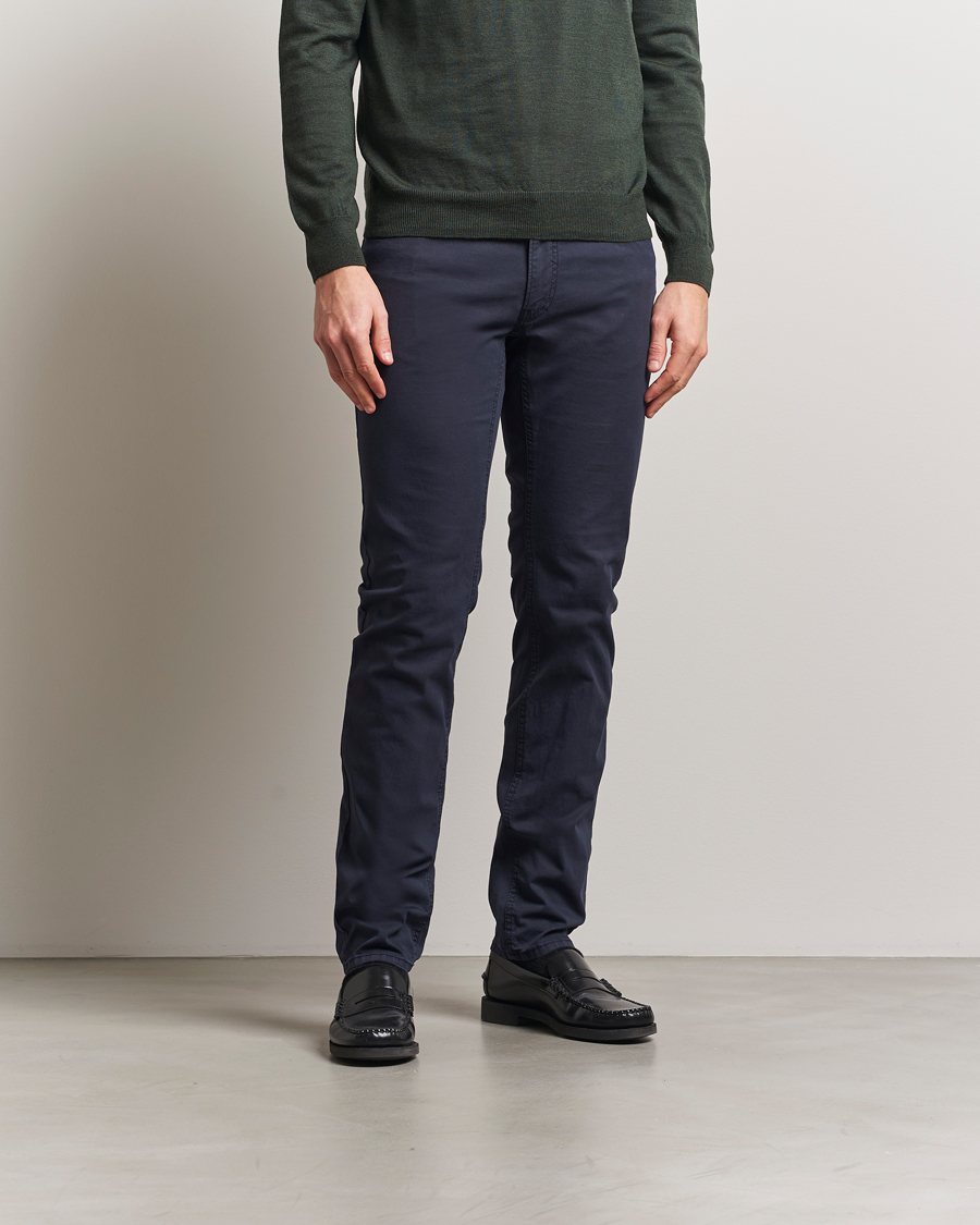 Herr | Byxor | Brax | Chuck Marathon+ 5-Pocket Pants Navy
