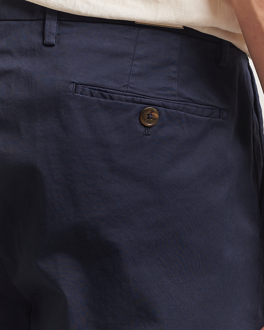 Herr | Shorts | Briglia 1949 | Pleated Cotton Shorts Navy