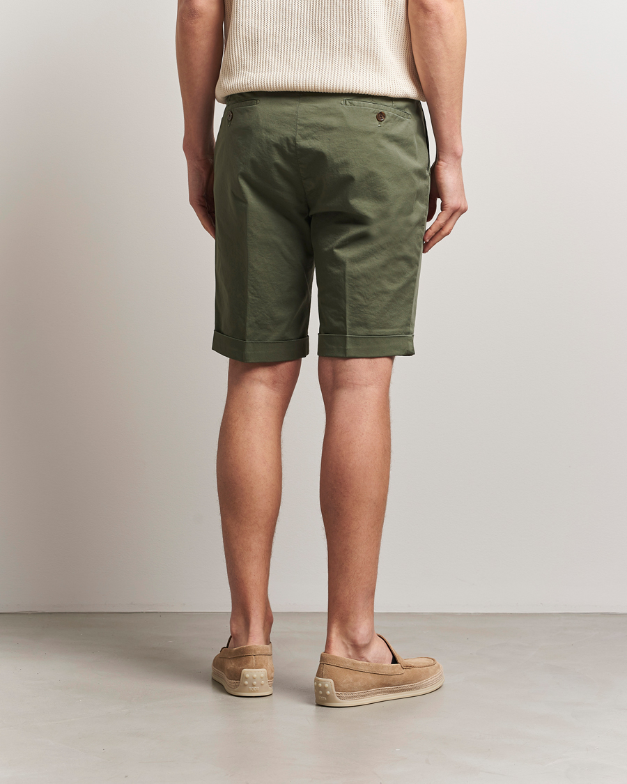 Herr | Shorts | Briglia 1949 | Pleated Cotton Shorts Olive