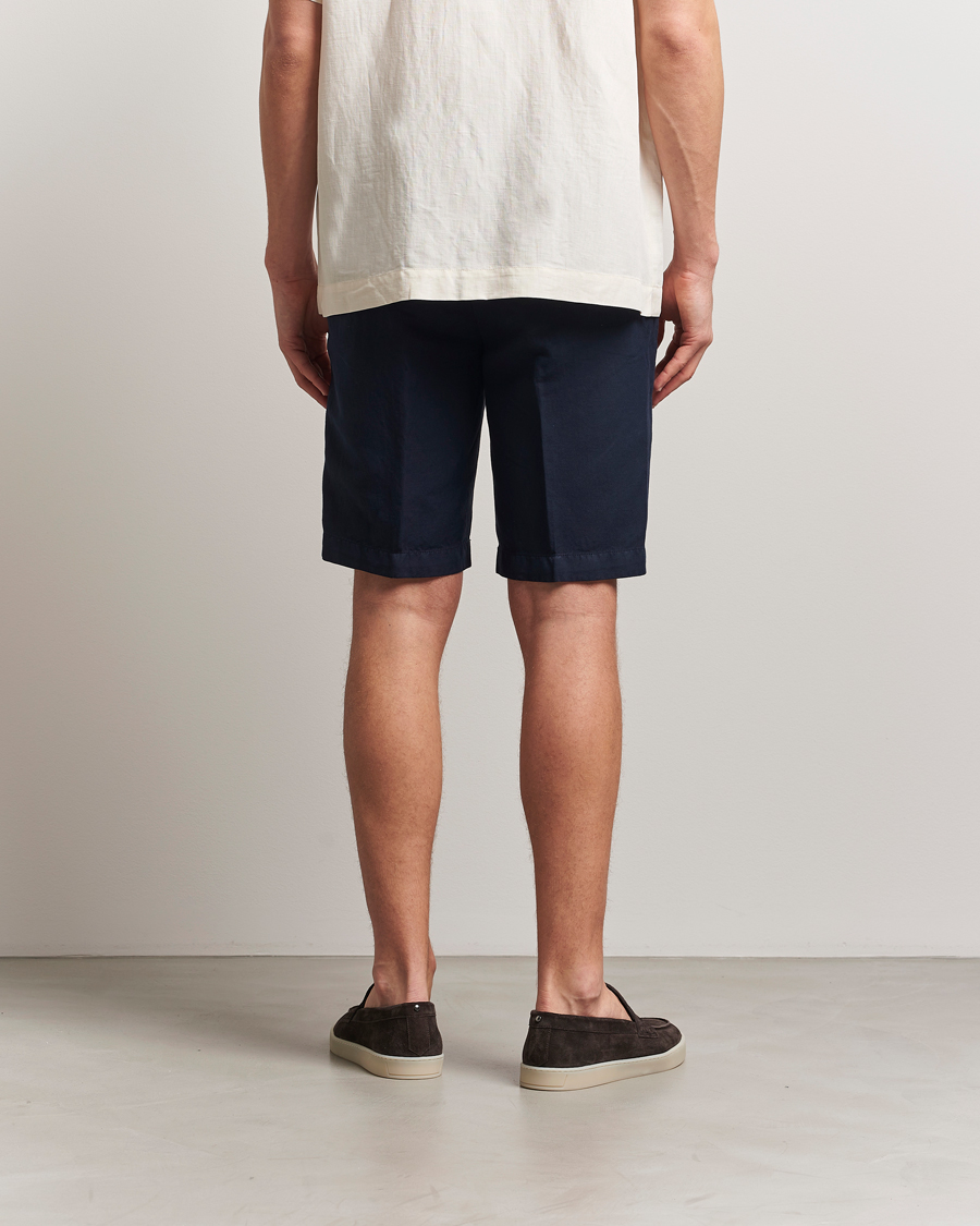 Herr | Shorts | Briglia 1949 | Linen/Cotton Drawstring Shorts Navy