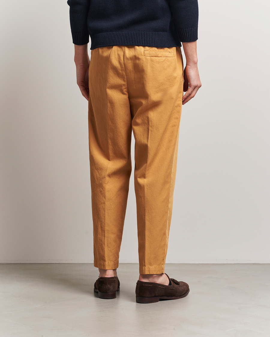 Herr | Byxor | Briglia 1949 | Cotton/Linen Drawstring Pants Rust