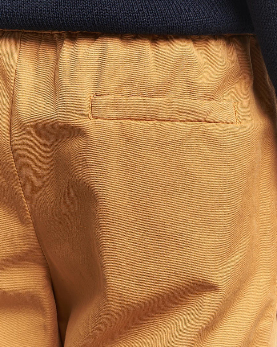 Herr | Byxor | Briglia 1949 | Cotton/Linen Drawstring Pants Rust