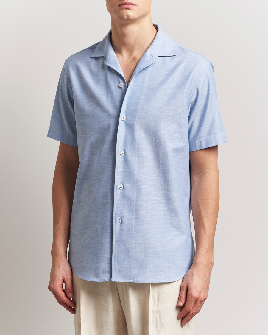Herr | Skjortor | Brioni | Cotton Capri Shirt Light Blue