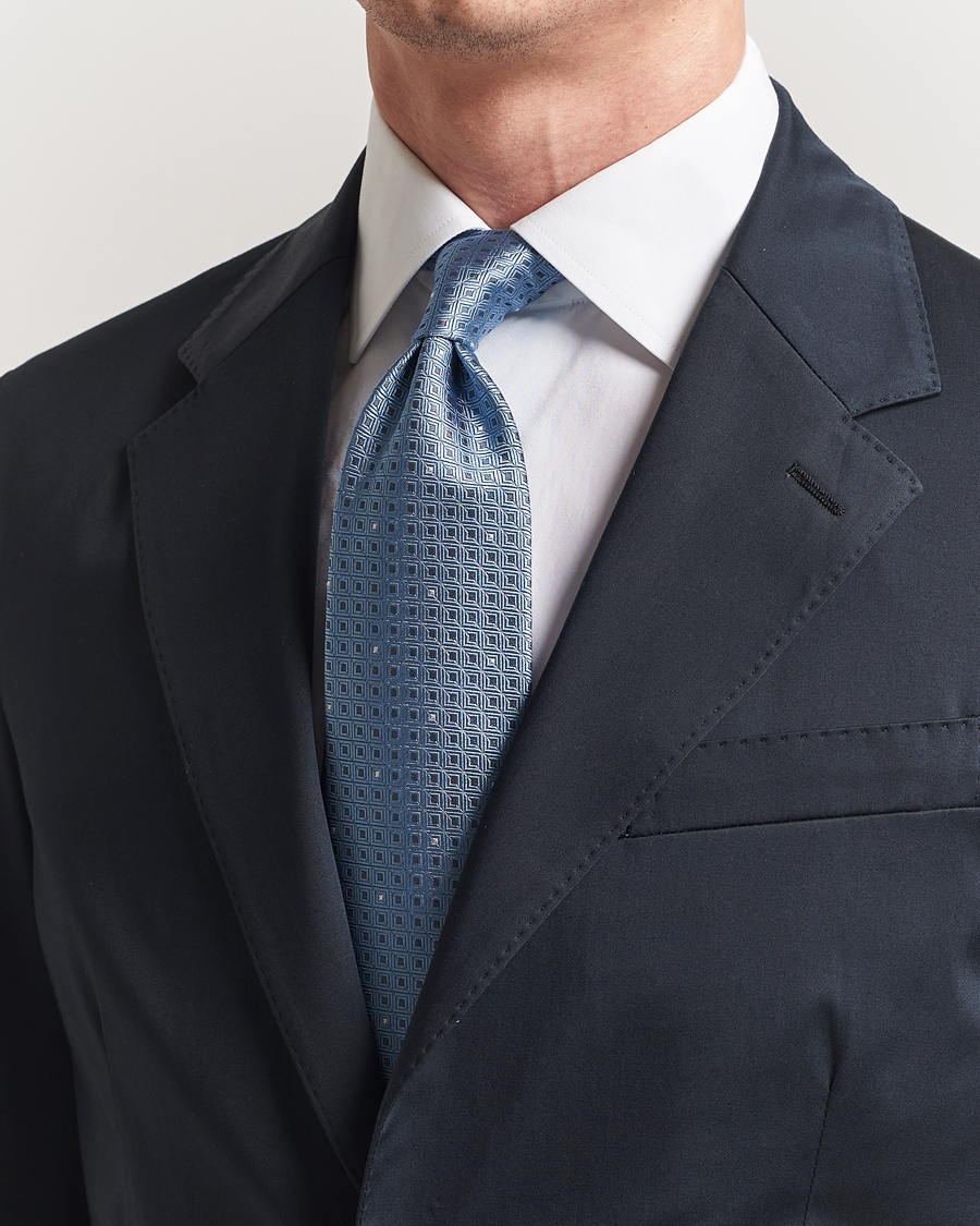 Herr | Slipsar | Brioni | Jacquard Silk Tie Light Blue