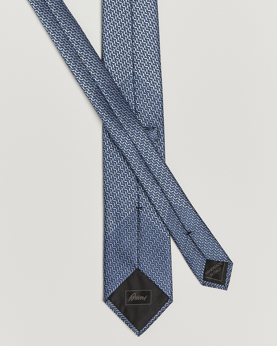 Herr | Slipsar | Brioni | Degrade Silk Tie Light Blue