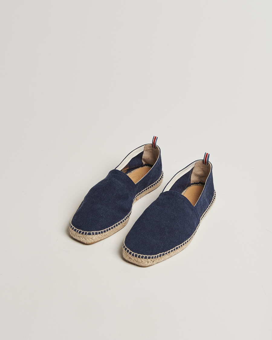 Herr | Espadriller | Castañer | Pablo Washed Canvas Espadrilles Azul Marino