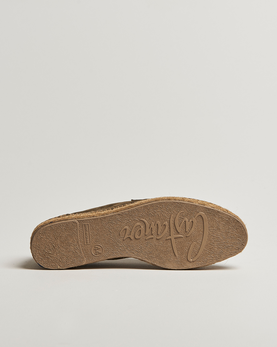Herr | Espadriller | Castañer | Nacho Casual Suede Loafers Verde Bosque