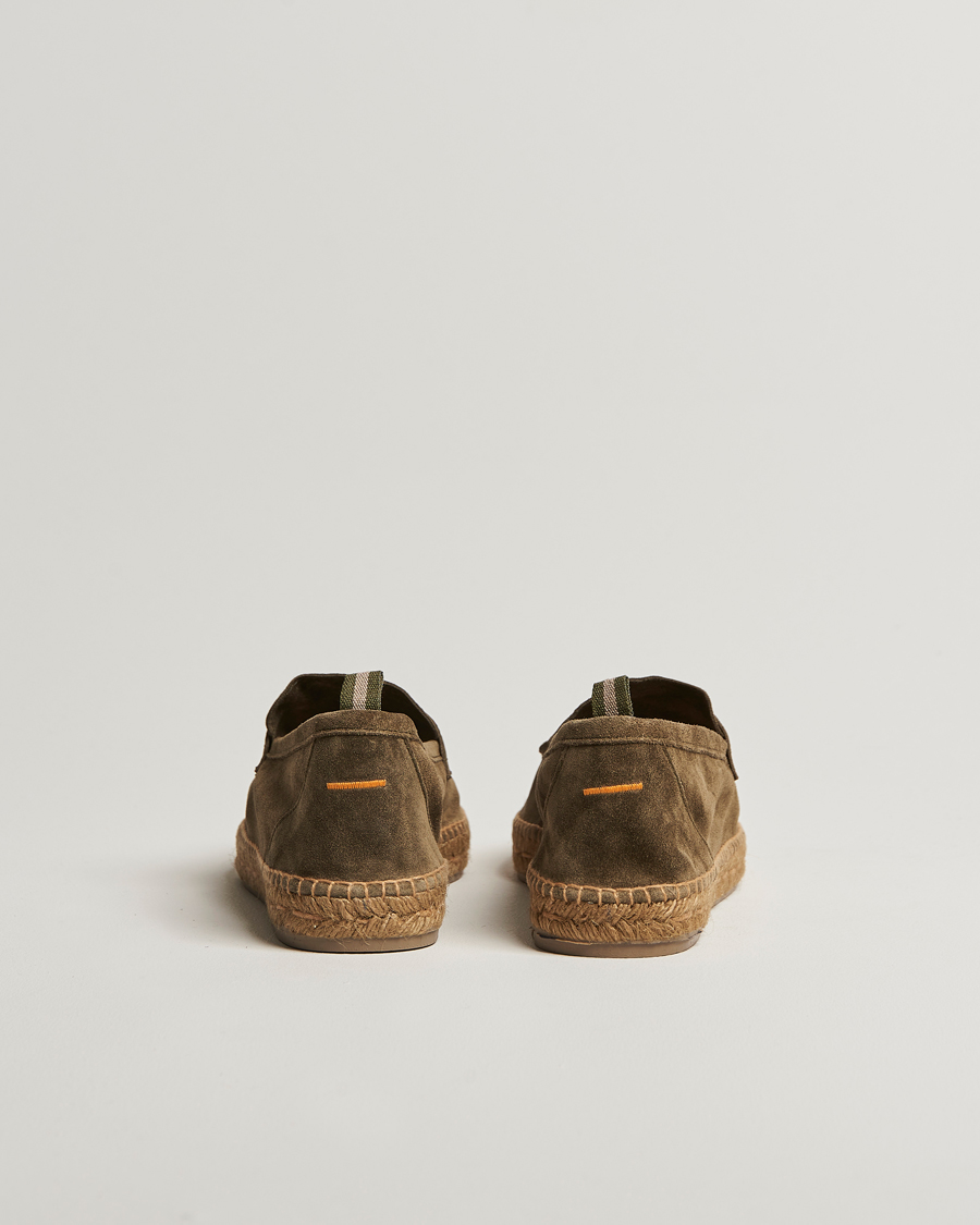 Herr | Espadriller | Castañer | Nacho Casual Suede Loafers Verde Bosque
