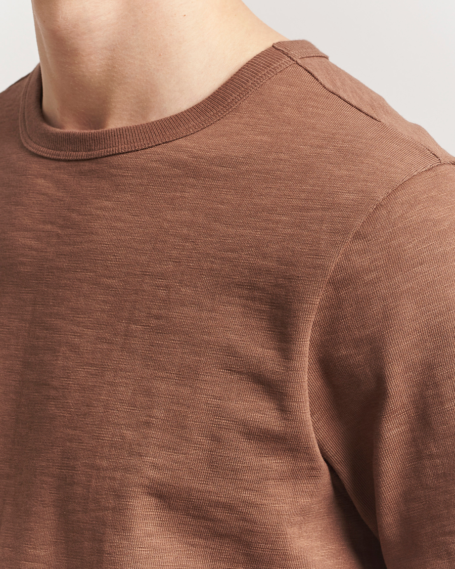 Herr | T-Shirts | Merz b. Schwanen | Relaxed Loopwheeled Heavy T-Shirt Nut