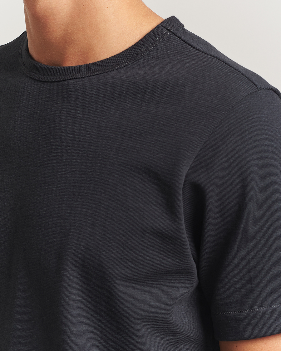 Herr | T-Shirts | Merz b. Schwanen | Relaxed Fit Loopwheeled Heavy T-Shirt Charcoal