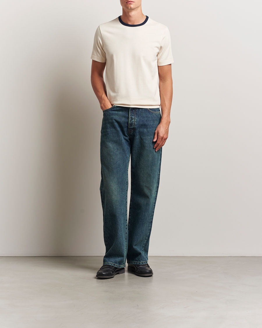 Herr | T-Shirts | Merz b. Schwanen | Classic Fit T-Shirt Nature/Ink