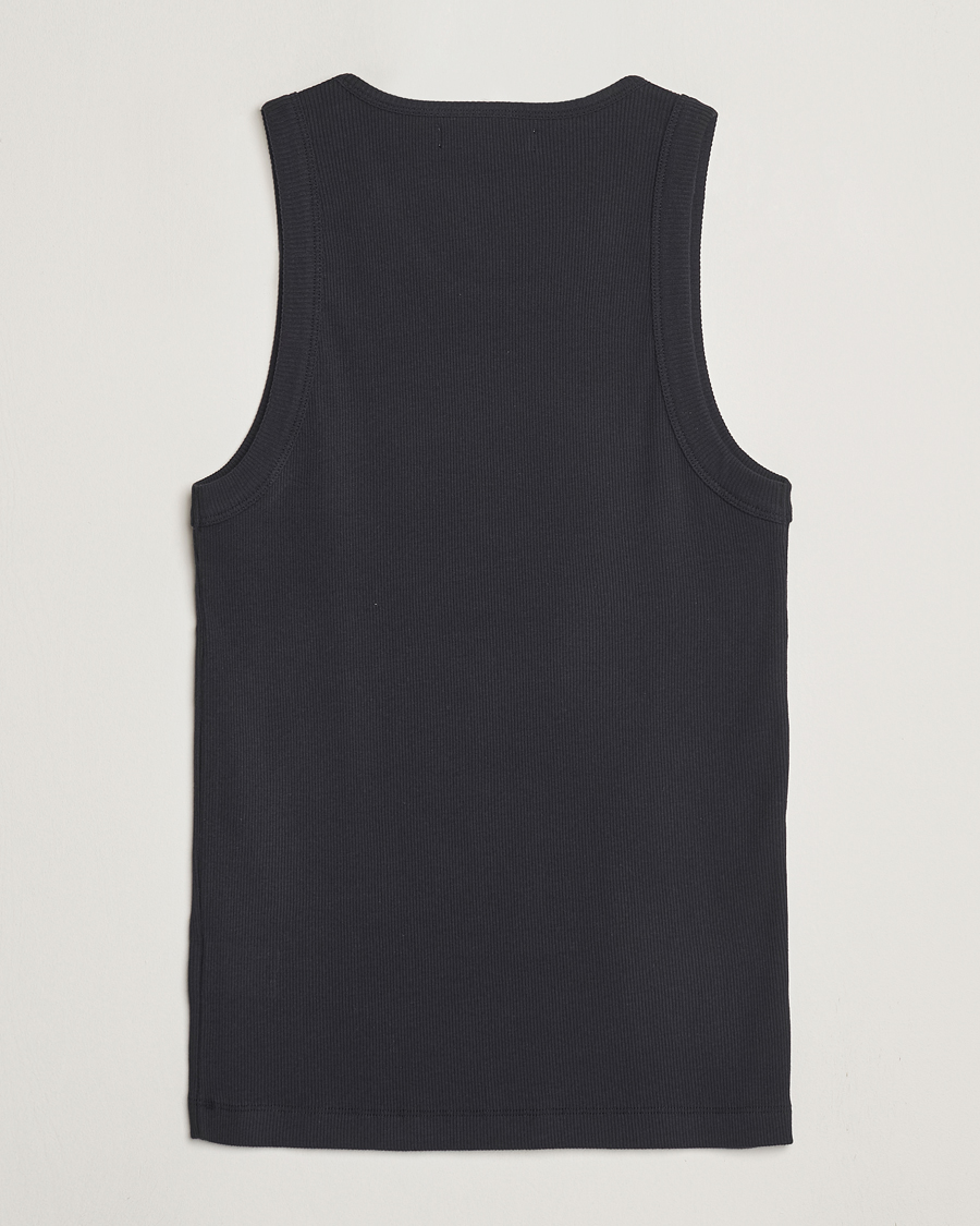 Herr | T-Shirts | Merz b. Schwanen | Ribbed Tank Top Charcoal