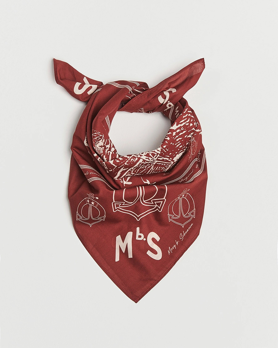 Herr | Scarves | Merz b. Schwanen | Cotton Bandana Chestnut
