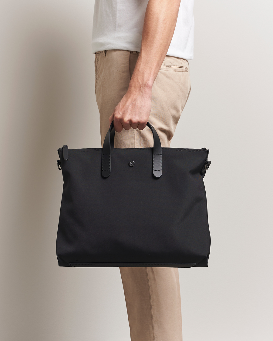 Herr | Väskor | Mismo | M/S Canvas Slim Brief Eclipse Black/Black