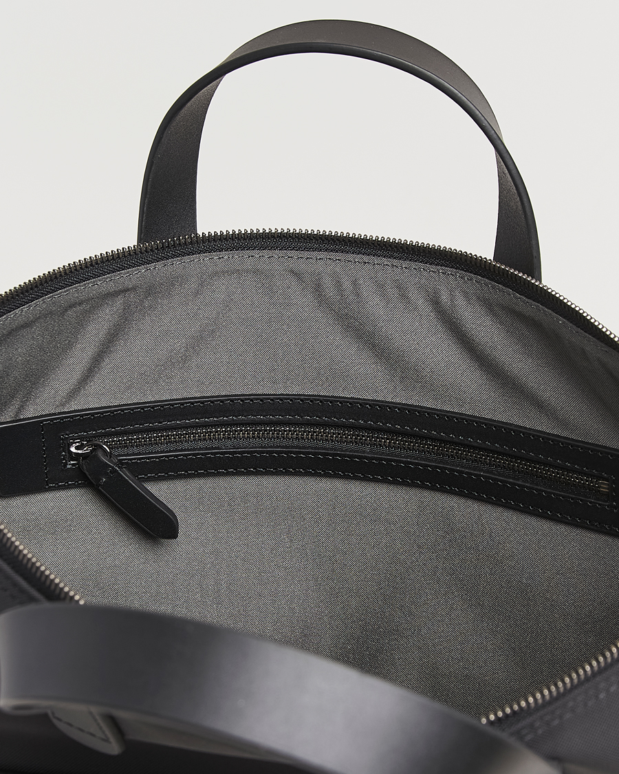 Herr | Väskor | Mismo | M/S Canvas Slim Brief Eclipse Black/Black