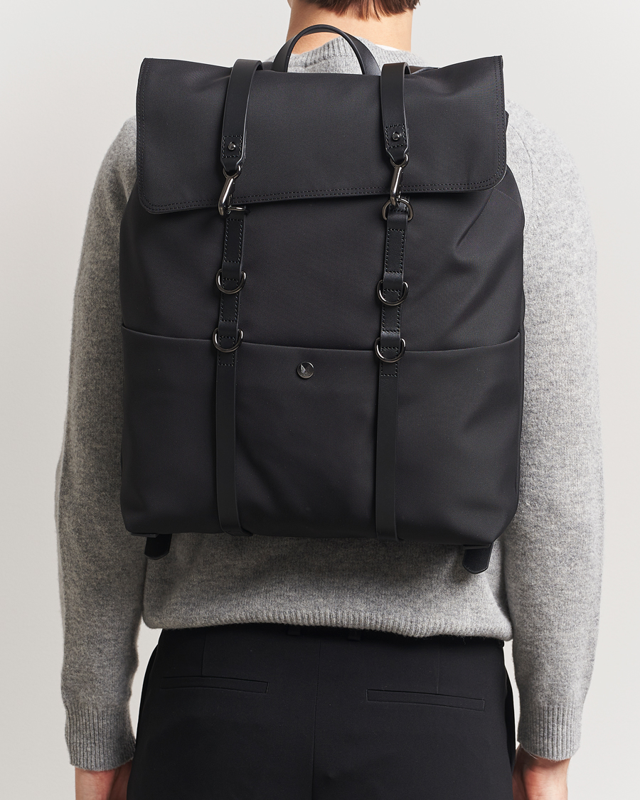 Herr | Väskor | Mismo | M/S Nylon Backpack Eclipse Black/Black