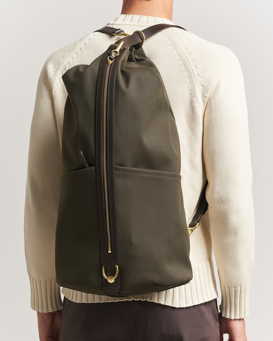 Herr | Väskor | Mismo | M/S Carpet Bag Army/Dark Brown
