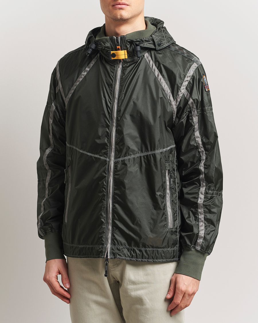 Herr | Jackor | Parajumpers | Edge Nylon Double Ripstop Hooded Jacket Thyme Green