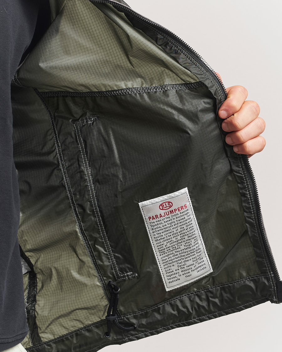 Herr | Jackor | Parajumpers | Edge Nylon Double Ripstop Hooded Jacket Thyme Green