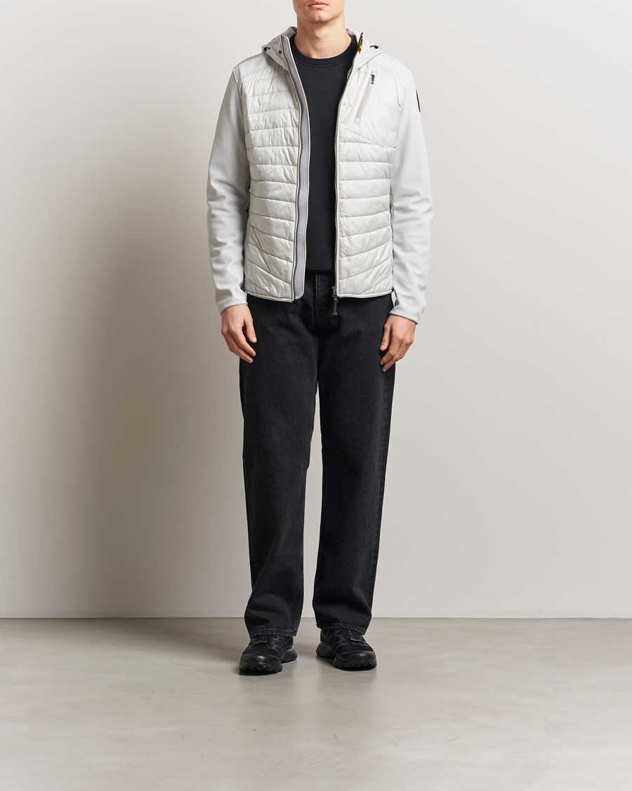 Herr | Jackor | Parajumpers | Nolan Mesh Hooded Hybrid Ghiaccio