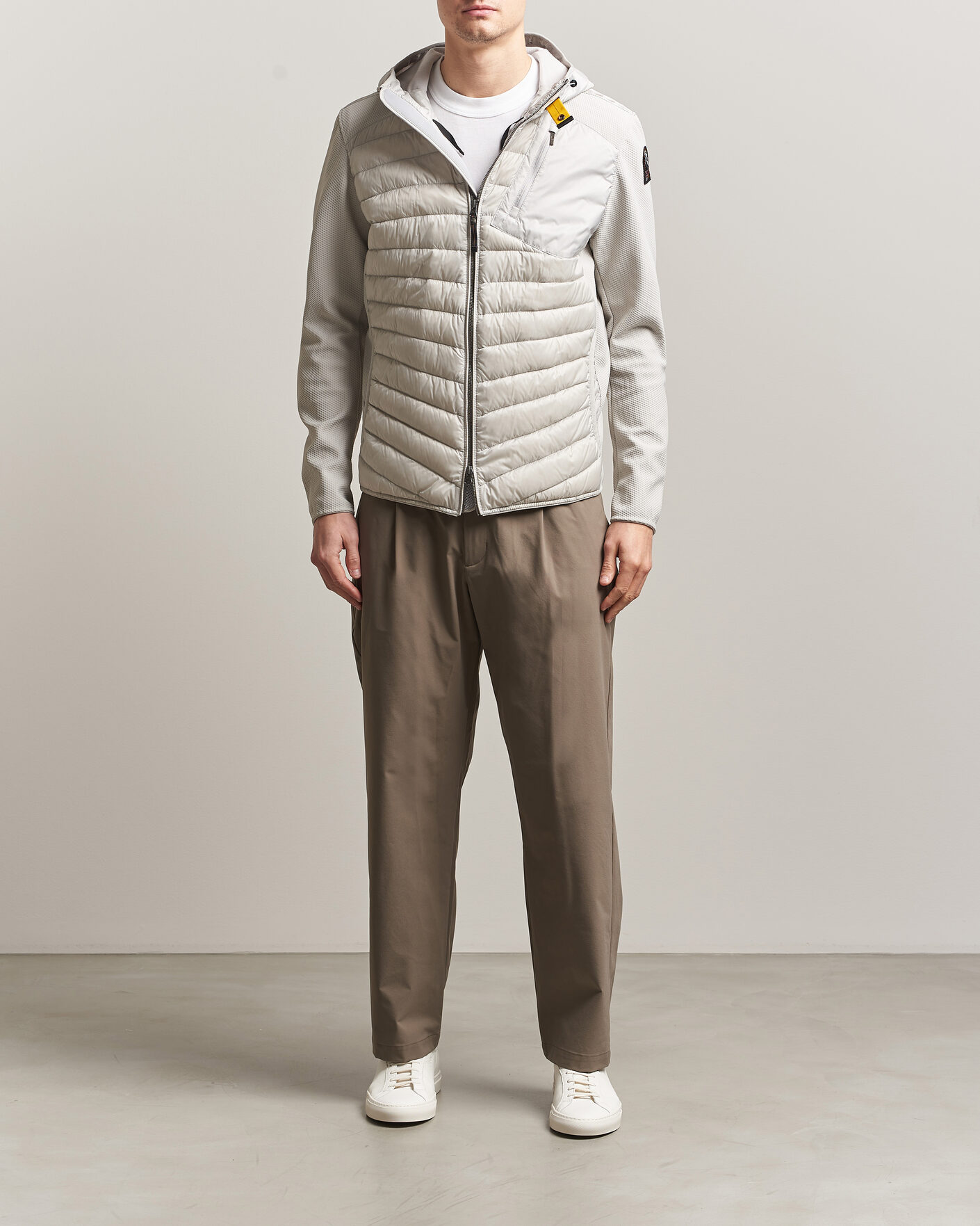 Herr | Jackor | Parajumpers | Nolan Mesh Hooded Hybrid Ghiaccio