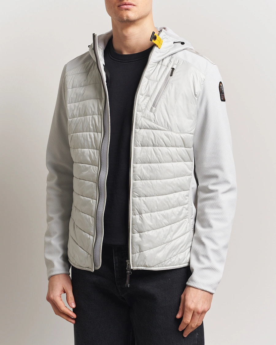 Herr | Jackor | Parajumpers | Nolan Mesh Hooded Hybrid Ghiaccio
