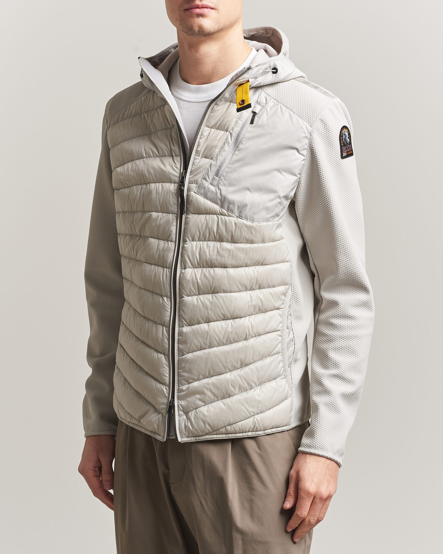 Herr | Jackor | Parajumpers | Nolan Mesh Hooded Hybrid Ghiaccio