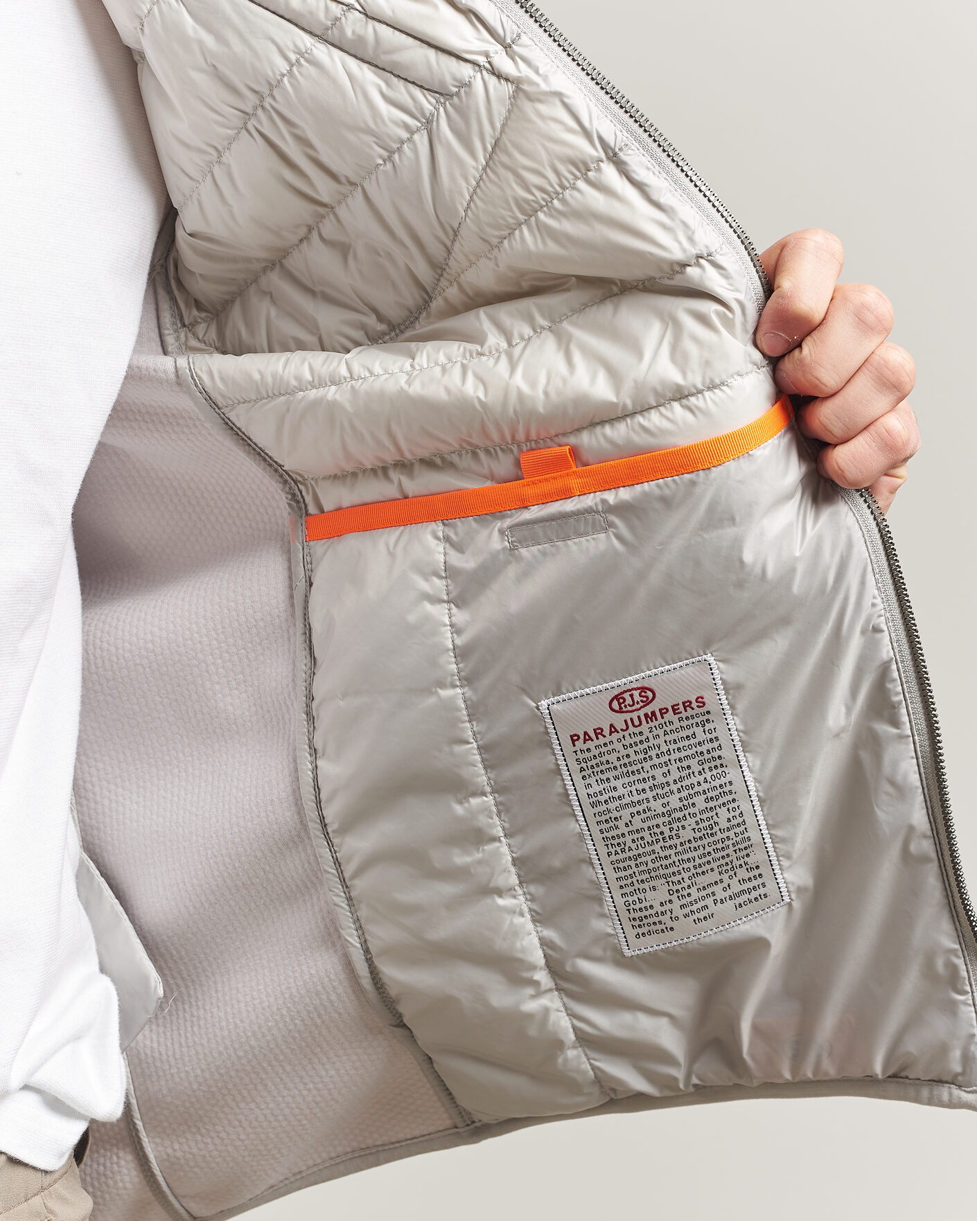 Herr | Jackor | Parajumpers | Nolan Mesh Hooded Hybrid Ghiaccio